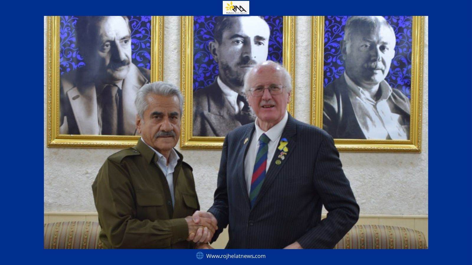 شاندێکی پارلەمانی بریتانیا سەردانی حیزبی دێموکراتی کوردستانی ئێرانی کرد